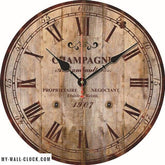 Vintage Round Wood Clock My Wall Clock